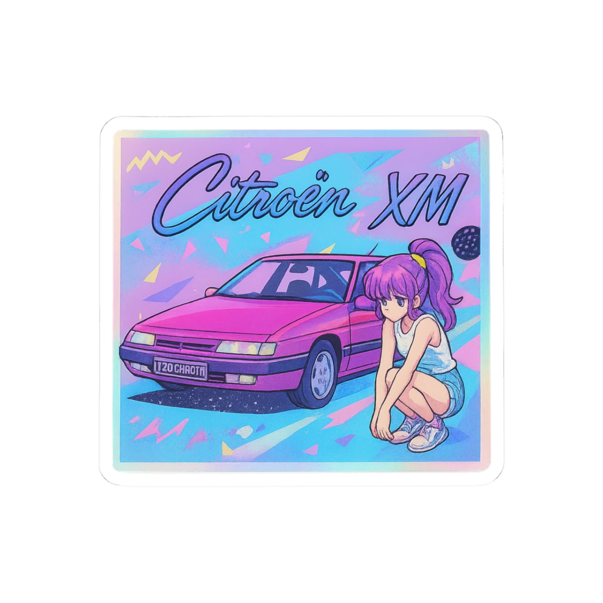 Citroën XM Holographic Futuristic Car Sticker