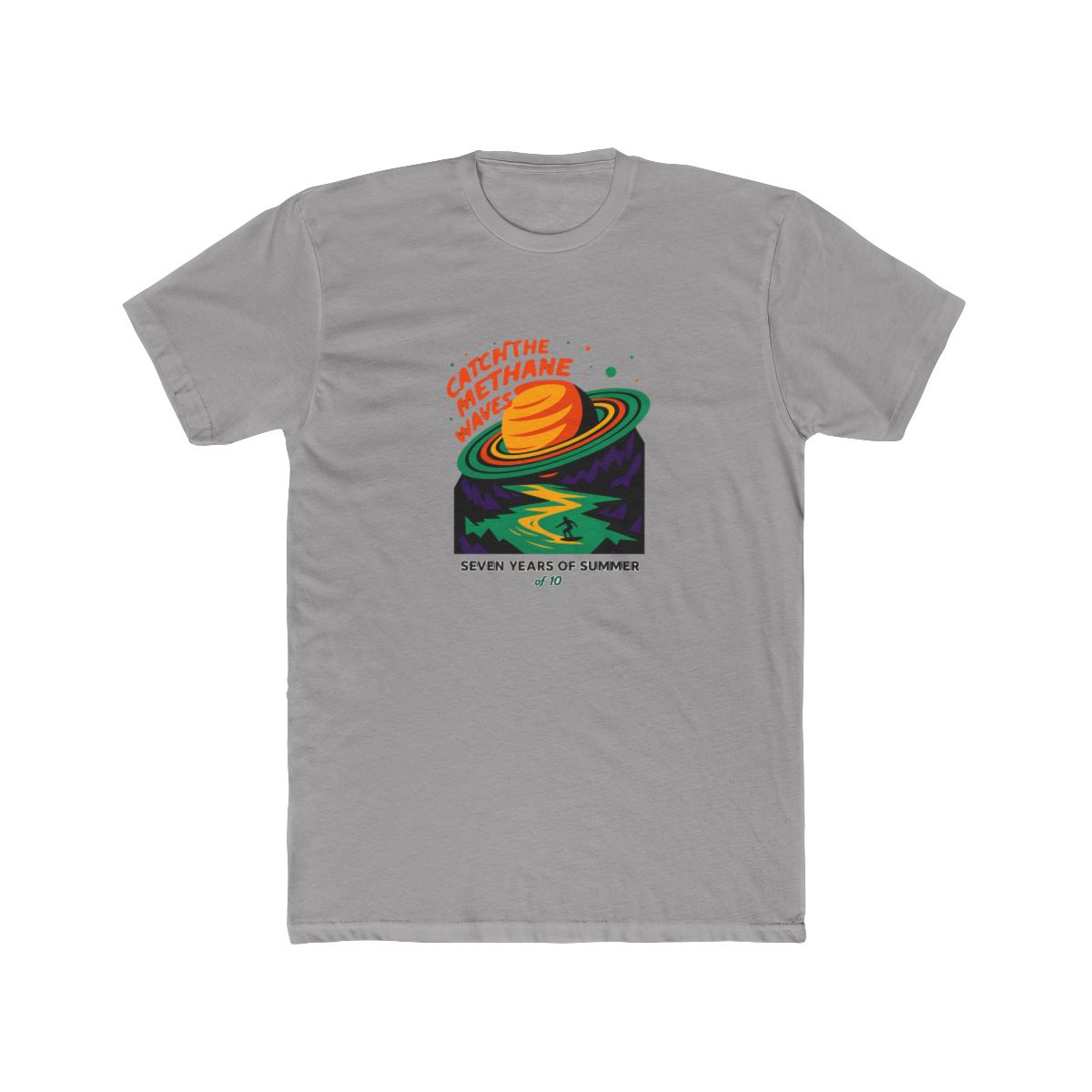 Titan Methane Surf Rider Saturn Space Astronomy T-Shirt
