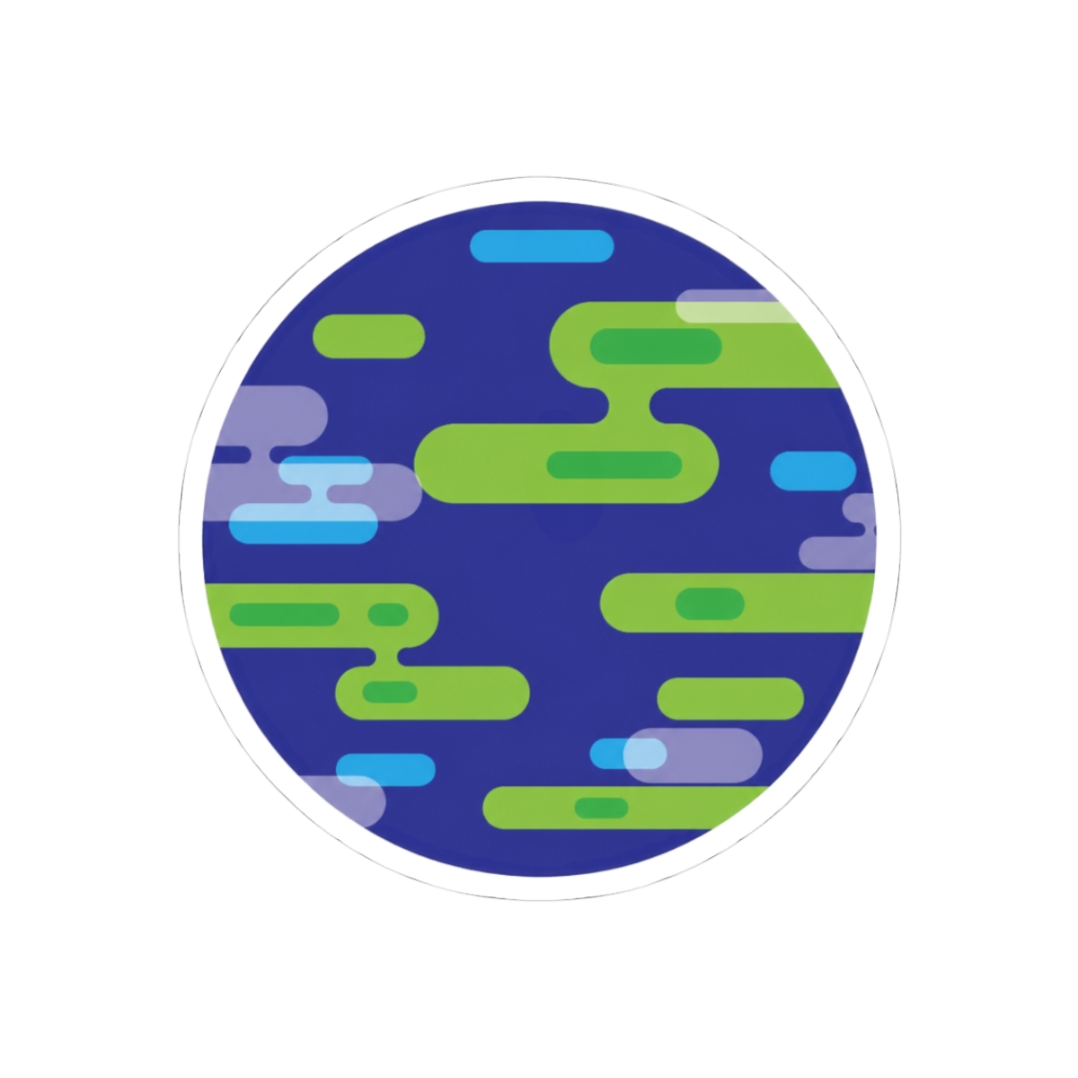 Kurzgesagt Planet Sticker