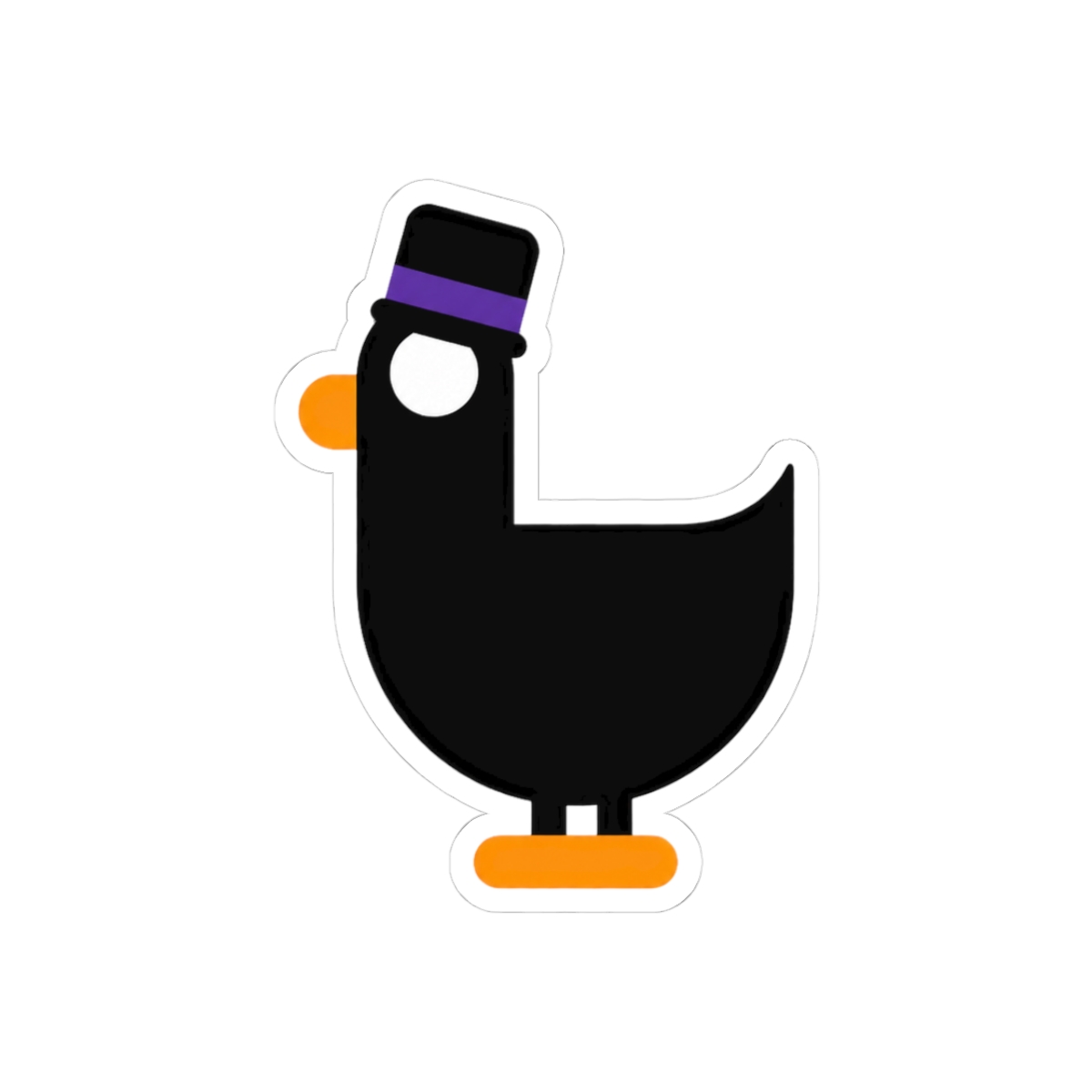 Kurzgesagt Birds Black Sticker