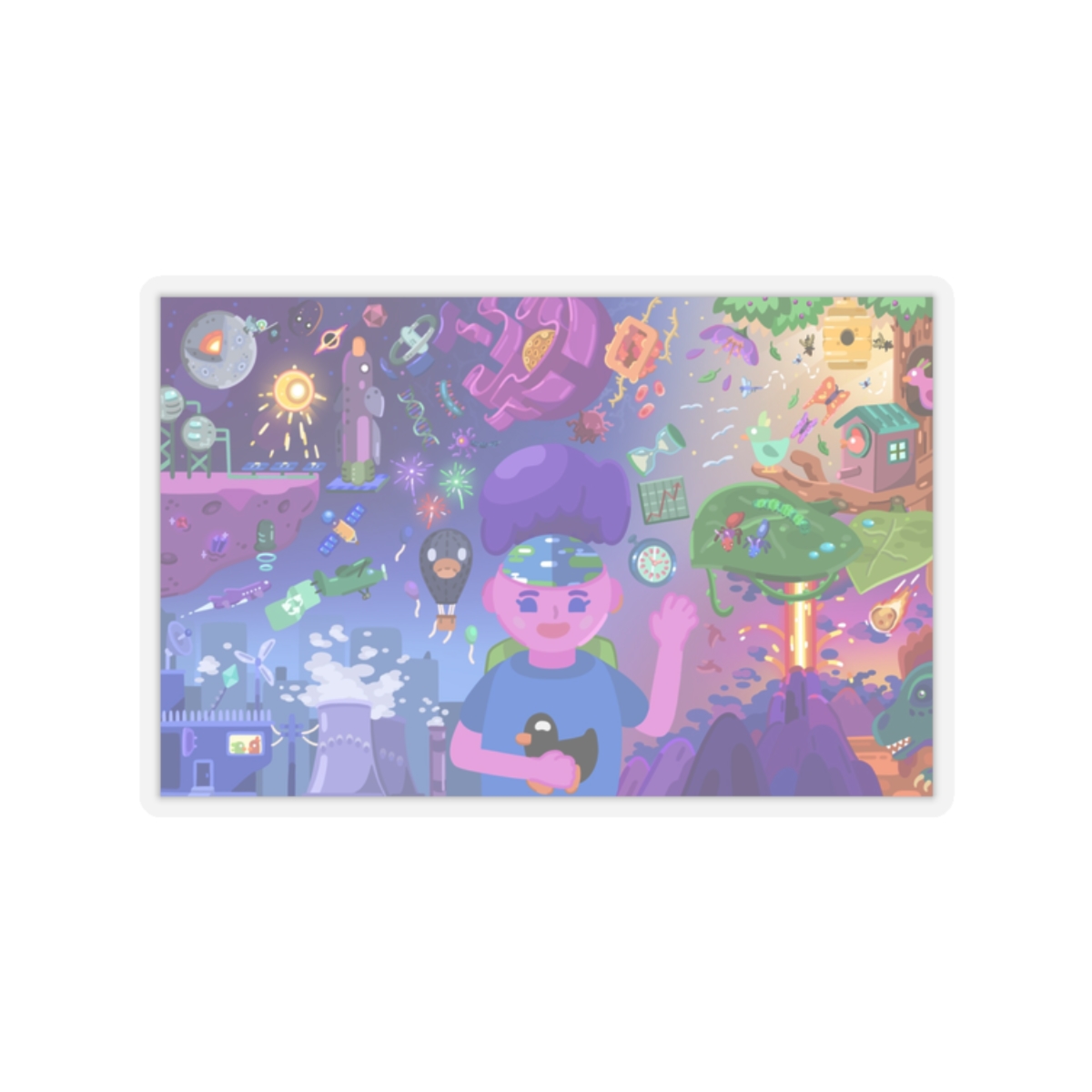 Kurzgesagt Sticker