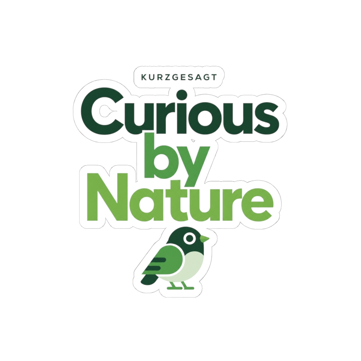 Kurzgesagt "Curious by Nature" Sticker