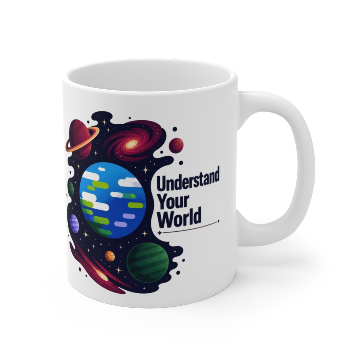 Kurzgesagt "Understand Your World" White Mug