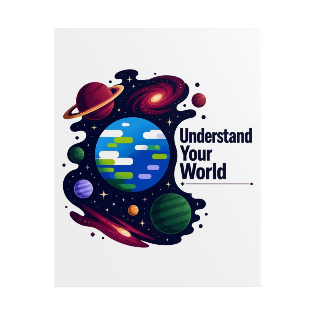 Kurzgesagt "Understand Your World" Poster - Kurzgesagt official posters-wall-art merch
