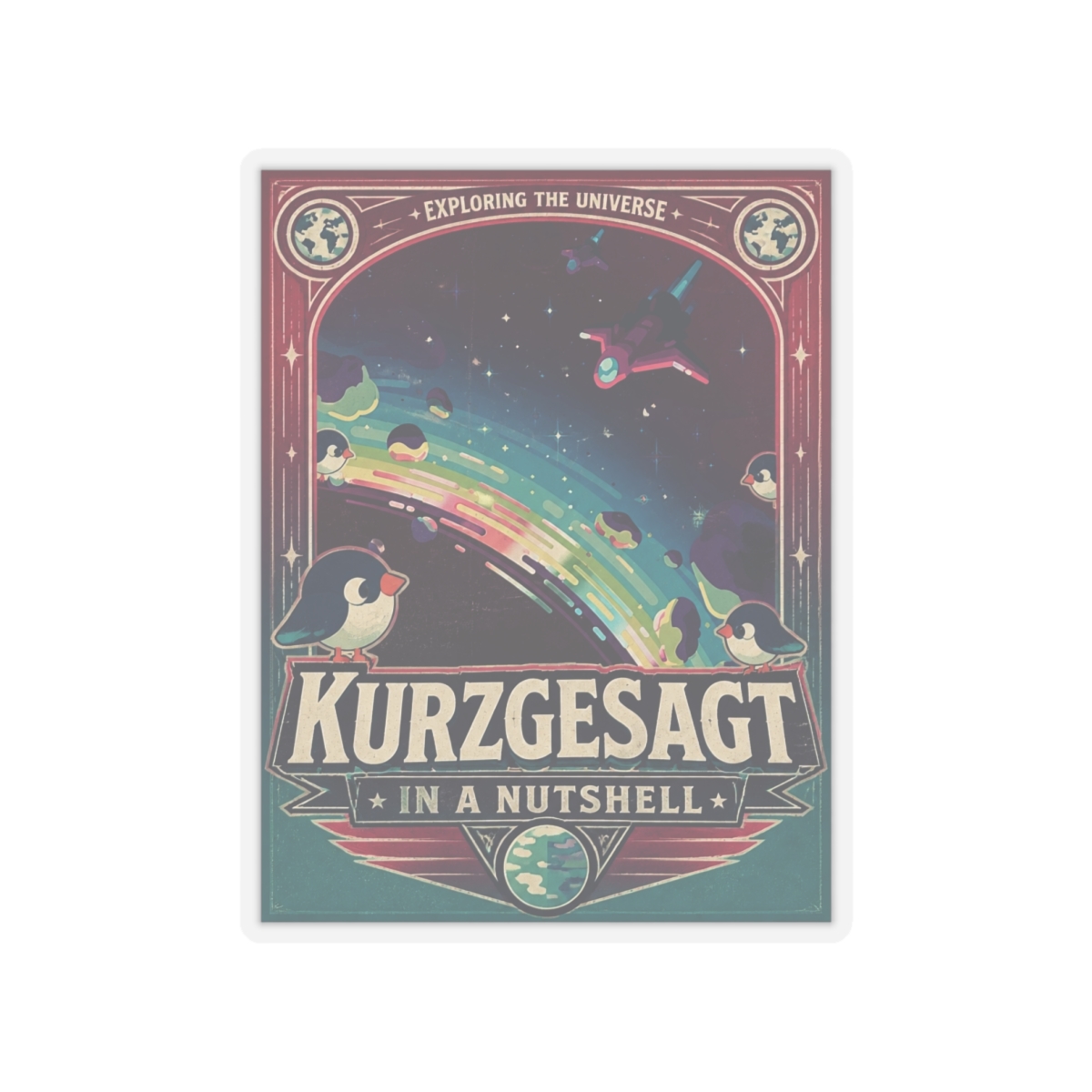 Kurzgesagt "Kurzgesagt – In a Nutshell" Sticker